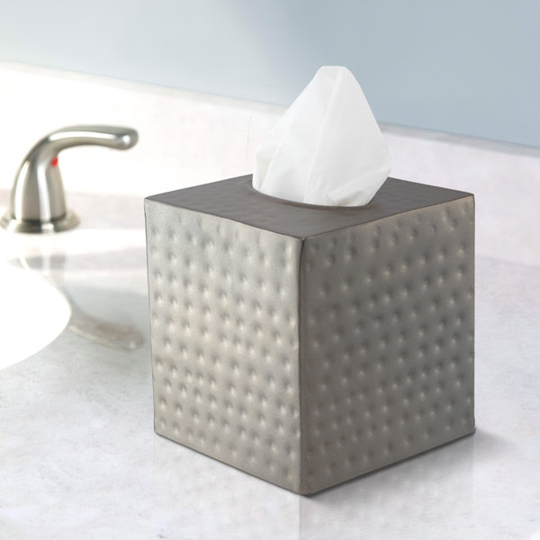 Silver tissue box clearance holder